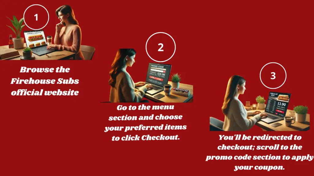 Infographic 4 Steps to Avail Firehouse Coupon Codes 