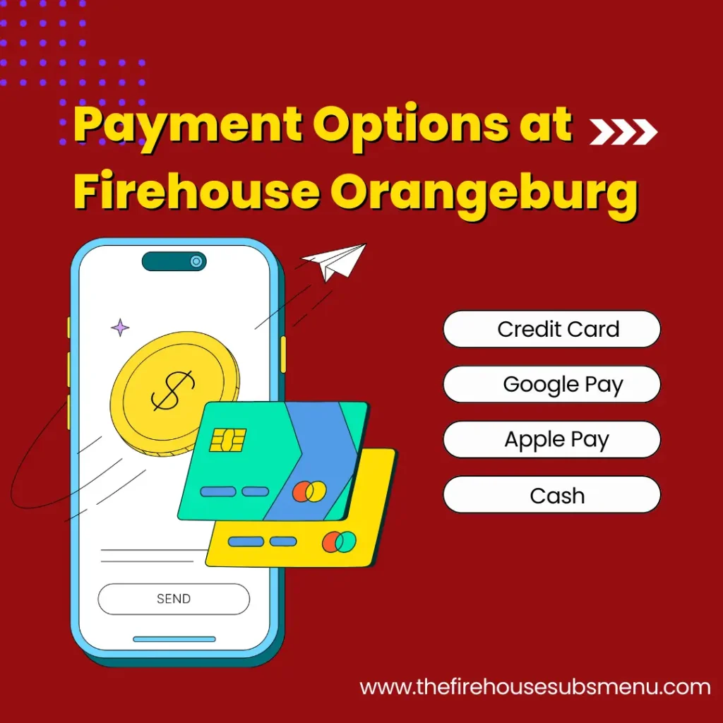 Payment Options at Firehouse Orangeburg