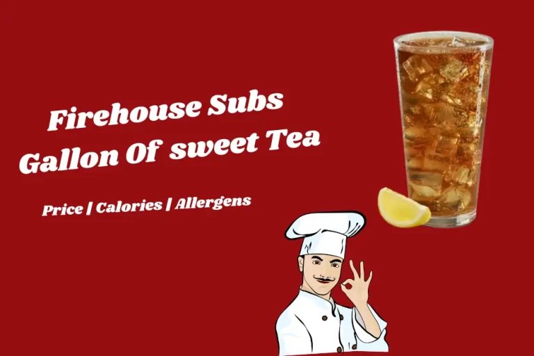 Firehouse Subs Gallon Of Sweet Tea