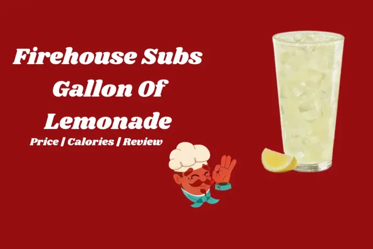 Firehouse Subs Gallon Of Lemonade