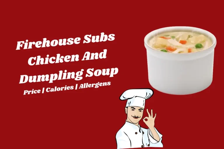 Firehouse Subs Chicken And Dumpling Soup